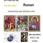exposition des métier d'art Runan juillet 2023