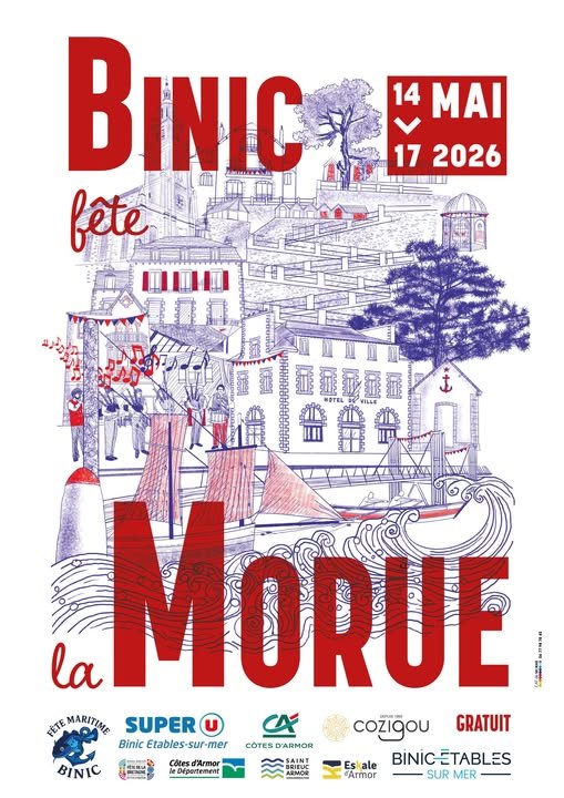 affiche fête de la morue Binic 2026